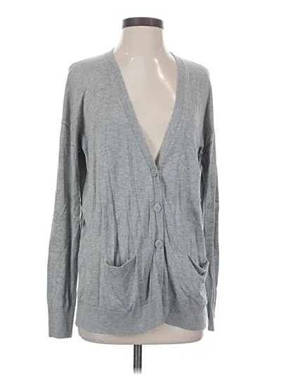 Pre-owned Halogen Cardigan Sweater In Gray