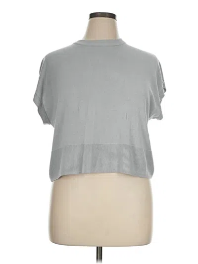Pre-owned Halogen Cardigan Sweater In Gray