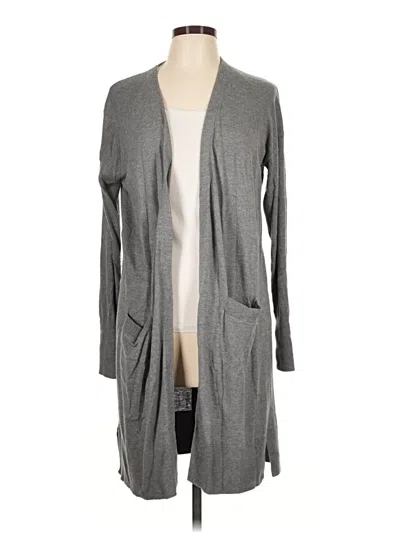 Pre-owned Halogen Cardigan Sweater In Gray