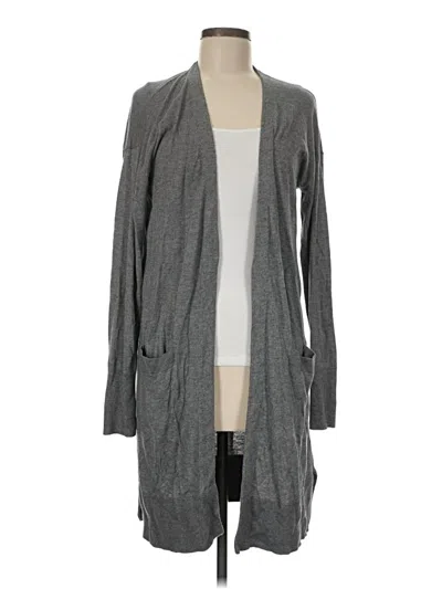 Pre-owned Halogen Cardigan Sweater In Gray