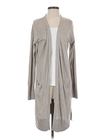 Pre-owned Halogen Cardigan Sweater In Gray