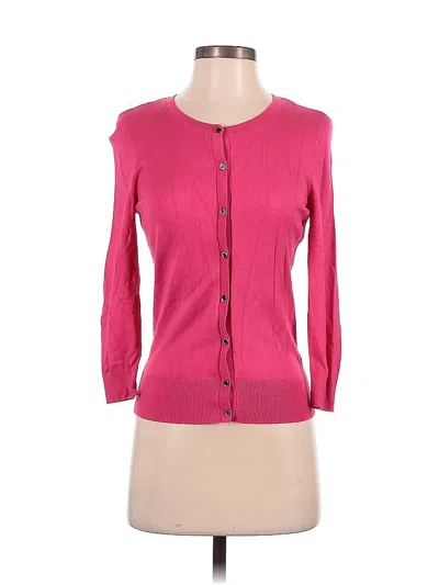 Pre-owned Halogen Cardigan Sweater In Pink