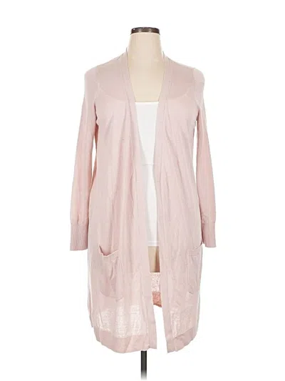 Pre-owned Halogen Cardigan Sweater In Pink