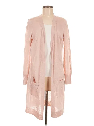Pre-owned Halogen Cardigan Sweater In Pink