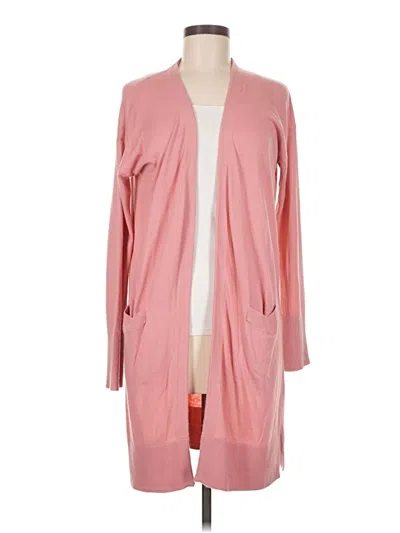 Pre-owned Halogen Cardigan Sweater In Pink