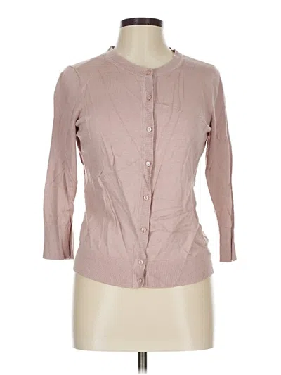 Pre-owned Halogen Cardigan Sweater In Pink