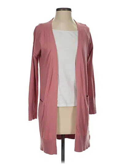Pre-owned Halogen Cardigan Sweater In Pink