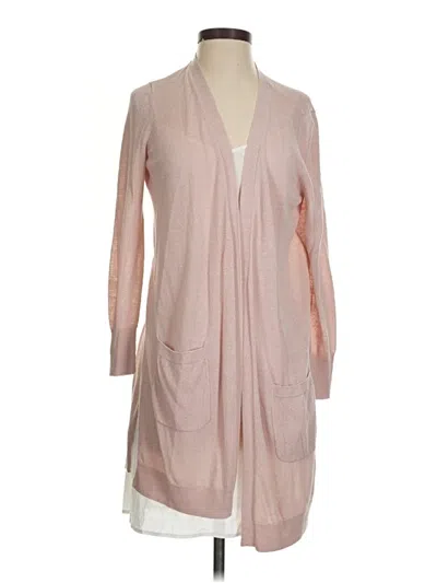 Pre-owned Halogen Cardigan Sweater In Pink