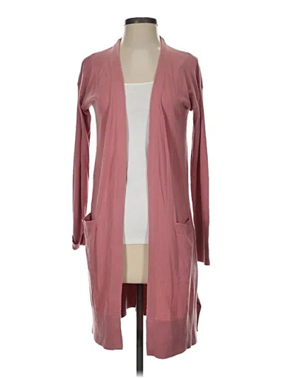 Pre-owned Halogen Cardigan Sweater In Pink