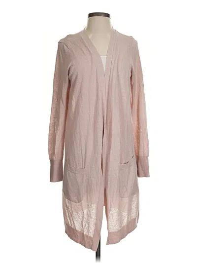 Pre-owned Halogen Cardigan Sweater In Pink