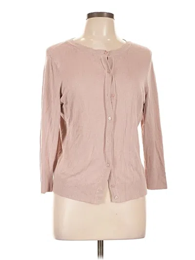 Pre-owned Halogen Cardigan Sweater In Pink