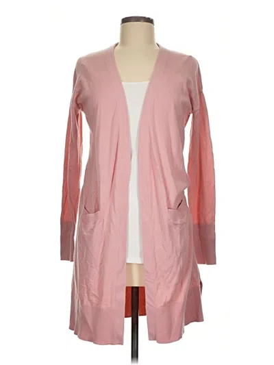 Pre-owned Halogen Cardigan Sweater In Pink