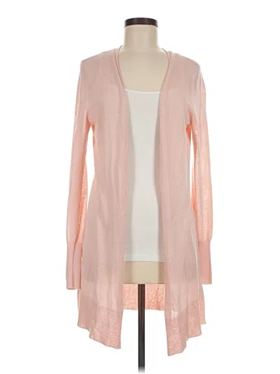 Pre-owned Halogen Cardigan Sweater In Pink