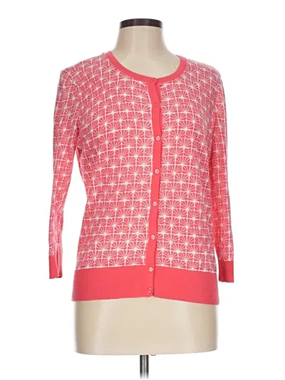 Pre-owned Halogen Cardigan Sweater In Pink