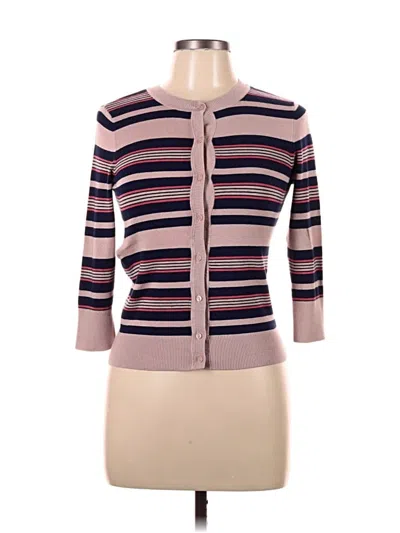 Pre-owned Halogen Cardigan Sweater In Purple