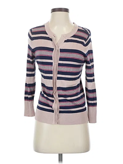 Pre-owned Halogen Cardigan Sweater In Purple