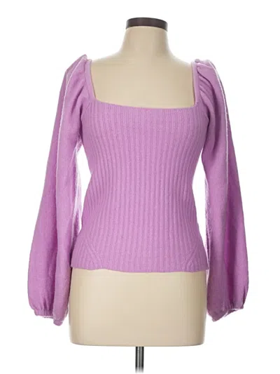 Pre-owned Halogen Cardigan Sweater In Purple