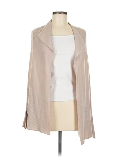 Pre-owned Halogen Cardigan Sweater In Tan