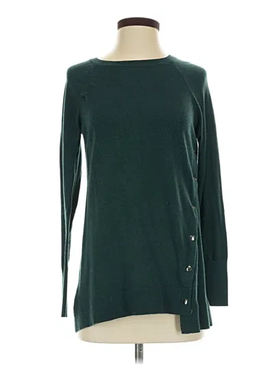 Pre-owned Halogen Cardigan Sweater In Teal