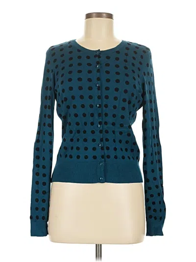 Pre-owned Halogen Cardigan Sweater In Teal