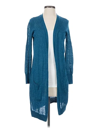 Pre-owned Halogen Cardigan Sweater In Teal