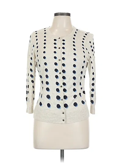 Pre-owned Halogen Cardigan Sweater In White