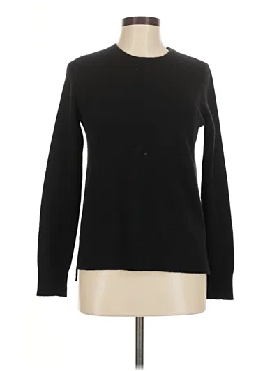 Pre-owned Halogen Cashmere Pullover Sweater In Black