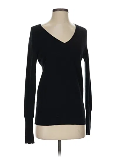 Pre-owned Halogen Cashmere Pullover Sweater In Black