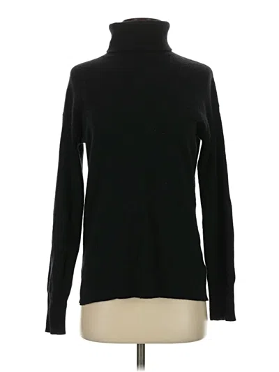 Pre-owned Halogen Cashmere Pullover Sweater In Black