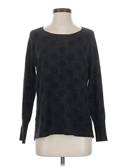 Pre-owned Halogen Cashmere Pullover Sweater In Black
