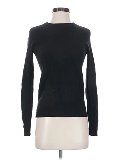 Pre-owned Halogen Cashmere Pullover Sweater In Black