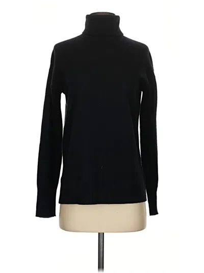 Pre-owned Halogen Cashmere Pullover Sweater In Black