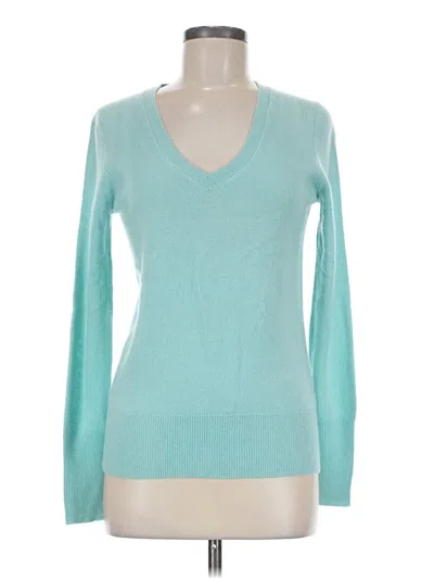 Pre-owned Halogen Cashmere Pullover Sweater In Blue