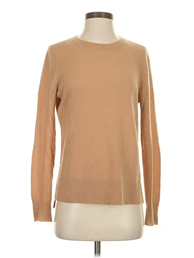 Pre-owned Halogen Cashmere Pullover Sweater In Brown