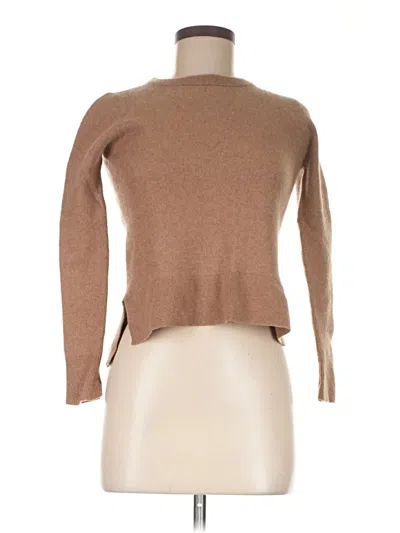 Pre-owned Halogen Cashmere Pullover Sweater In Brown