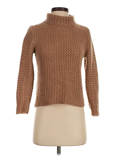 Pre-owned Halogen Cashmere Pullover Sweater In Brown