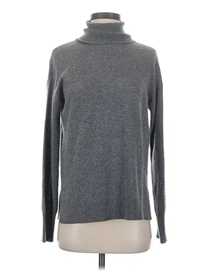 Pre-owned Halogen Cashmere Pullover Sweater In Gray