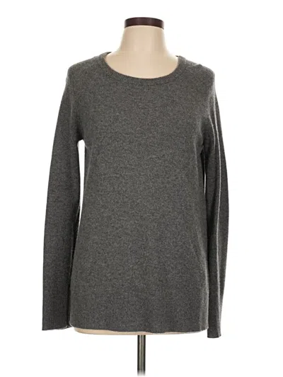 Pre-owned Halogen Cashmere Pullover Sweater In Gray