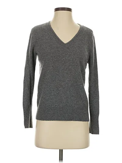 Pre-owned Halogen Cashmere Pullover Sweater In Gray