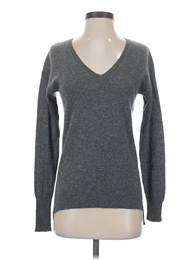 Pre-owned Halogen Cashmere Pullover Sweater In Gray