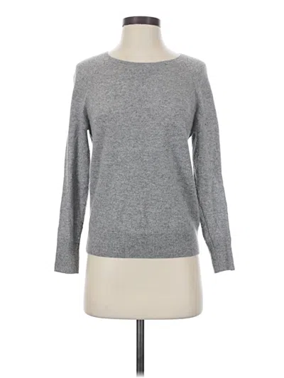 Pre-owned Halogen Cashmere Pullover Sweater In Gray
