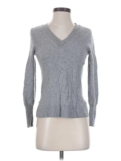 Pre-owned Halogen Cashmere Pullover Sweater In Gray