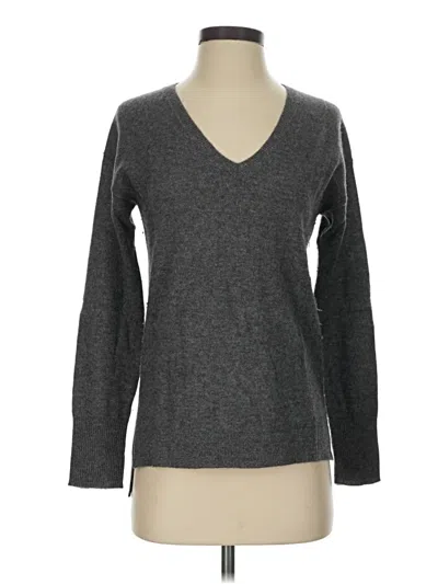 Pre-owned Halogen Cashmere Pullover Sweater In Gray