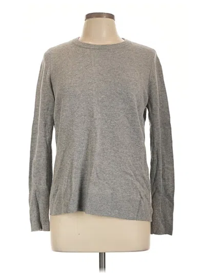 Pre-owned Halogen Cashmere Pullover Sweater In Gray