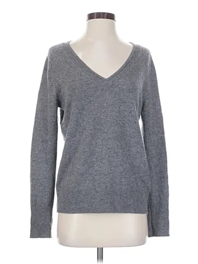 Pre-owned Halogen Cashmere Pullover Sweater In Gray