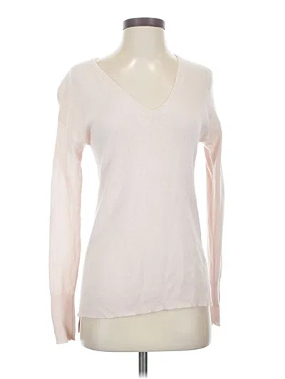 Pre-owned Halogen Cashmere Pullover Sweater In Ivory