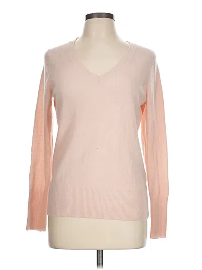 Pre-owned Halogen Cashmere Pullover Sweater In Pink