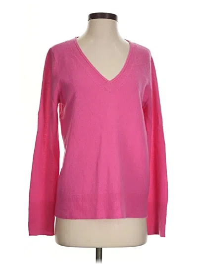 Pre-owned Halogen Cashmere Pullover Sweater In Pink