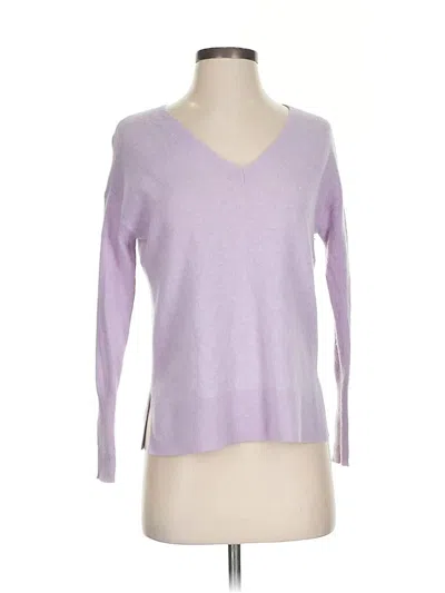 Pre-owned Halogen Cashmere Pullover Sweater In Purple