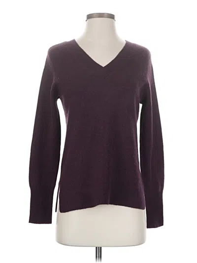 Pre-owned Halogen Cashmere Pullover Sweater In Purple